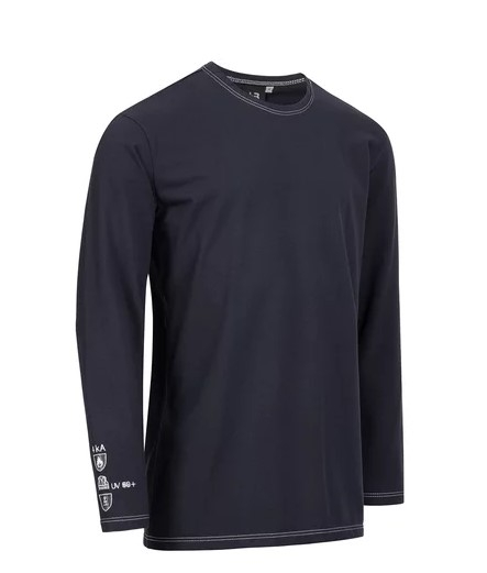 HB-Langarm Shirt, HB-MODarc knit, navy
